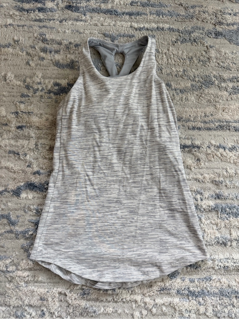 lululemon athletica Heathered Light Gray Racerback Tank